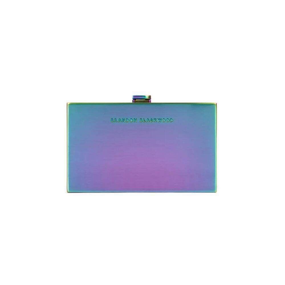 Brandon Blackwood iridescent slim clutch